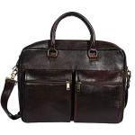 15.6 Laptop 100 Genuine Leather Brown Two-tone Leather Laptop Bag